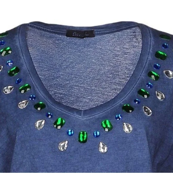 Odi Et Amo Rhinestone T-shirt Size S - Picture 3 of 3